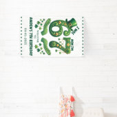 Ich war 6, jetzt bin ich 7 St. Patrick’s Day Junge Banner (InSitu)