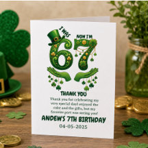 Ich war 6, jetzt bin ich 7 St. Patrick’s Day Junge