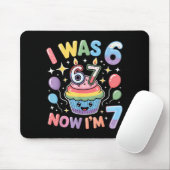 Ich war 6 jetzt bin ich 7 Süße Bunte Kinder 67 Mem Mousepad (Mit Mouse)