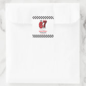 Ich war 6, jetzt bin ich 7 – Zwilling 7. Geburtsta Quadratischer Aufkleber (Tasche)