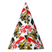 Ich war am 1. Geburtstag ein Gebäude Partyhütchen (Rückseite)