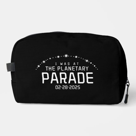 Ich war am 28. Februar 2025 bei der Planetsparade Waschbeutel (Vorderseite)