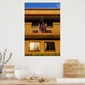 "Ich war an der Bergspitze" Poster (Küche)