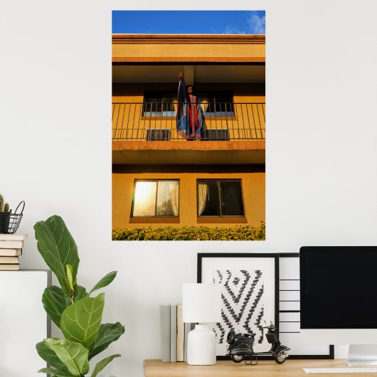 "Ich war an der Bergspitze" Poster (Heimbüro)