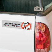 ICH WAR ANTI-OBAMA, BEVOR ES COOL WAR AUTOAUFKLEBER (Auf Lkw)