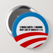 ICH WAR ANTI-OBAMA, BEVOR ES COOL WAR BUTTON (Vorne & Hinten)