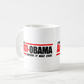 Ich war Anti-Obama, bevor es cool war Kaffeetasse (Vorderseite Links)