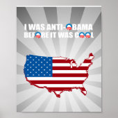 ICH WAR ANTI-OBAMA, BEVOR ES COOL WAR POSTER (Vorne)