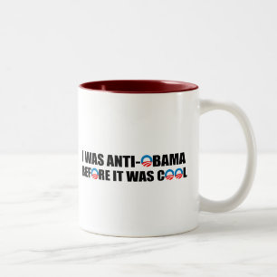 ICH WAR ANTI-OBAMA, BEVOR ES COOL WAR ZWEIFARBIGE TASSE