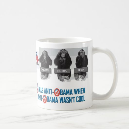 Ich war AntiObama, als AntiObama nicht coole Tasse (Rechts)