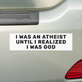 Ich war Atheist Autoaufkleber (Auf Auto)