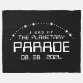 Ich war auf der Planetarade des Augusts 28, 2024 Fleecedecke (Vorderseite (Horizontal))