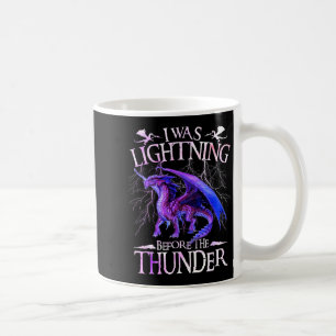 Ich war Blitz vor dem Donner Drachen Liebhaber M Kaffeetasse