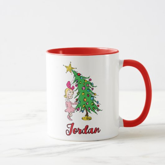 Ich war Cindy-Lou, der gut war | Personalisiert Tasse (Rechts)