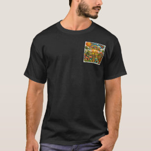 Ich war da   Trippy Hippie Reggae Psychedelisch T-Shirt