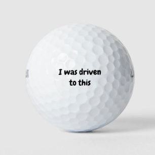 Ich war darauf gefahren golfball