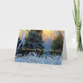 Ich war das Träumen… "vermisst Sie" Karte