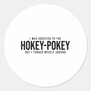 Ich war der Hokey-Tasse zugeschrieben, aber ich dr Runder Aufkleber
