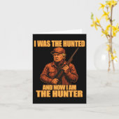 Ich war die Jägerin und jetzt bin ich der Jäger Fu Karte (Gelbe Blume)