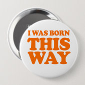 ICH WAR DIESES WEISE Kostüm GEBOREN Button (Vorne & Hinten)