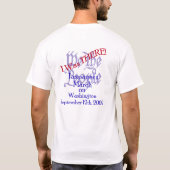Ich war DORT! 9. bis 12. März auf Washington T-Shirt (Rückseite)