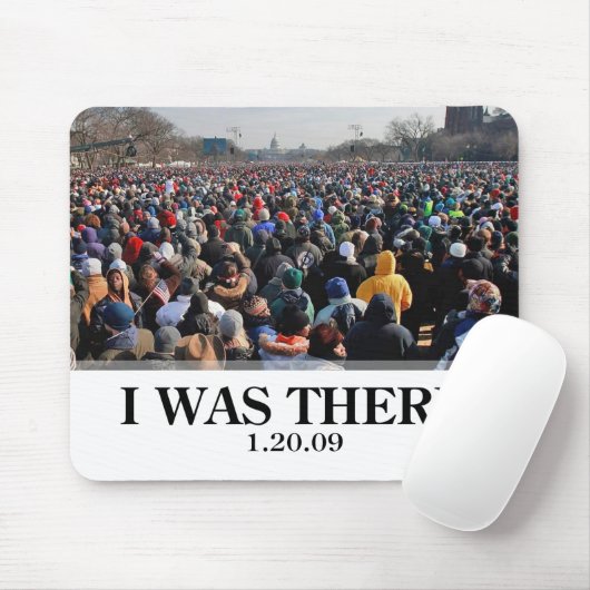 ICH WAR DORT: Menge an Obama-Einweihung Mousepad (Mit Mouse)