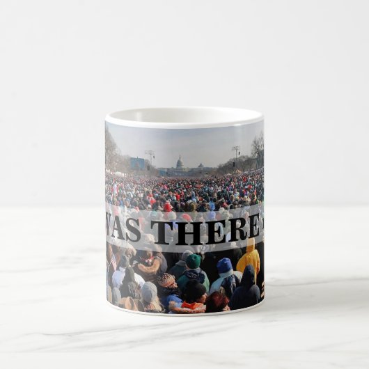 ICH WAR DORT: Menge an Präsidenten Obama Kaffeetasse (Mittel)