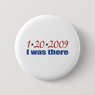 Ich war dort Obama 1-20-09 Button