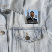 ICH WAR DORT - Präsident Obama Geschichte (Platz) Button (Beispiel)