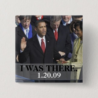 Ich war dort - Präsident Obama schwört ein Button