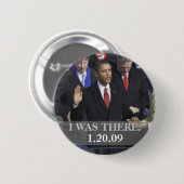 Ich war dort - Präsident Obama schwört ein Button (Vorne & Hinten)