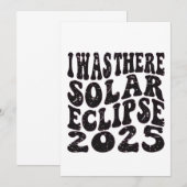 Ich war dort Solar Eclipse 2025 teilweise Eclipse Einladung (Vorne/Hinten)