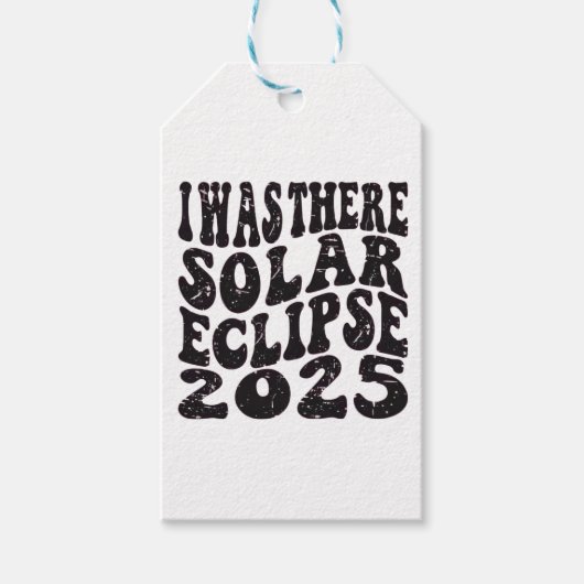 Ich war dort Solar Eclipse 2025 teilweise Eclipse Geschenkanhänger (Vorderseite)