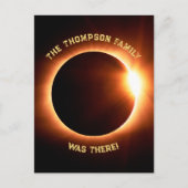 Ich war dort Total Solar Eclipse 8. April 2024 Postkarte (Vorderseite)