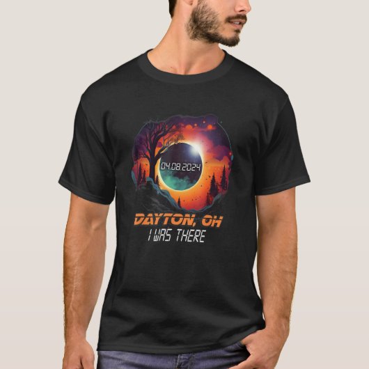 Ich war dort Total Solar Eclipse Dayton Ohio OH T-Shirt (Vorderseite)