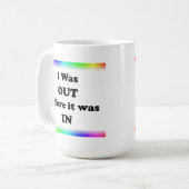 Ich war draußen, bevor es hereinkam kaffeetasse (Vorderseite Links)