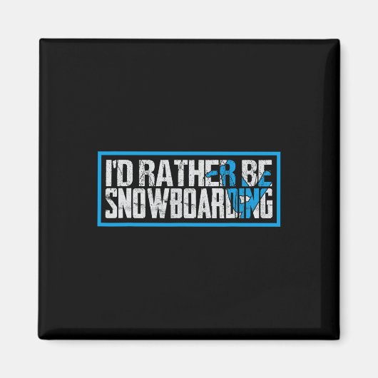 Ich war eher Snowboarder extremen Wintersport Magnet (Vorne)