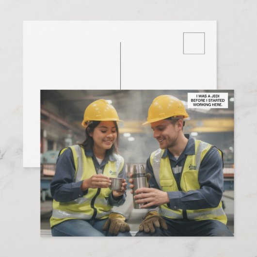 Ich war ein Jedi™ Postkarte (Vorne/Hinten)