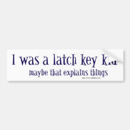 Ich war ein Klappschloss Autoaufkleber