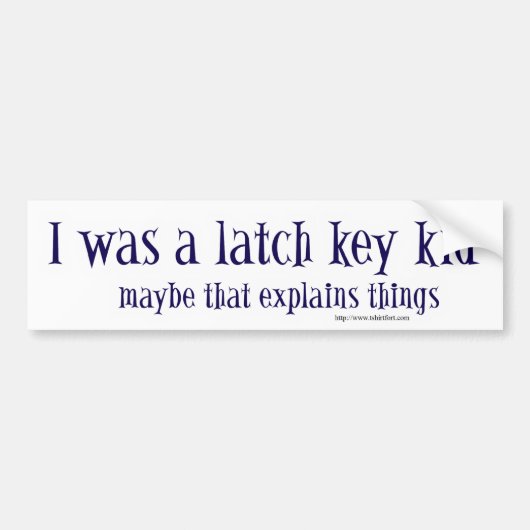 Ich war ein Klappschloss Autoaufkleber (Vorne)