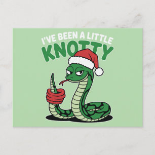 Ich war ein kleiner Knotty Feiertagspostkarte