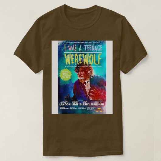 Ich war ein Teenager-Werwolf 1 T-Shirt (Design vorne)