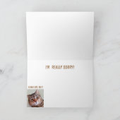 Ich war eine Jerk-Entschuldigung Karte (Innenseite)