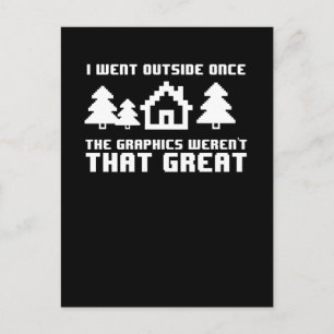 Ich war einmal draußen, die Grafik war nicht das Postkarte