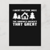 Ich war einmal draußen, die Grafik war nicht das Postkarte (Vorderseite)