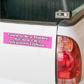 ICH WAR EINMAL EIN TOMBOY —.png Autoaufkleber (Auf Lkw)