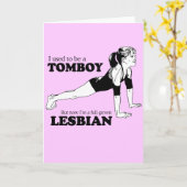 ICH WAR EINMAL TOMBOY KARTE (Gelbe Blume)