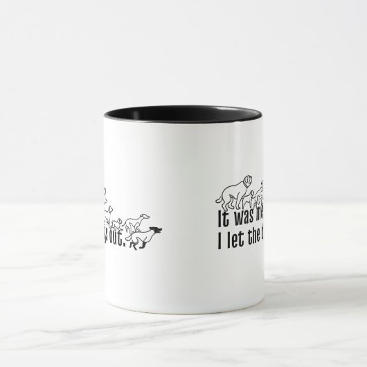 Ich war es - ich ließ die Hunde lustig aus Tasse (Zentrum)