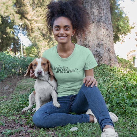 Ich war es - ich ließ die Hunde lustig aus Tri-Blend Shirt