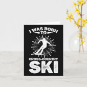 Ich war Geboren, das Langlaufski-Wintersportort zu Karte (Gelbe Blume)